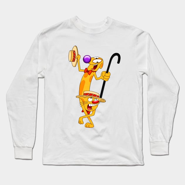 CatDog Show Long Sleeve T-Shirt by cariespositodesign